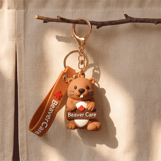 BeaverCare · The Cozy Builder Keychain Charm